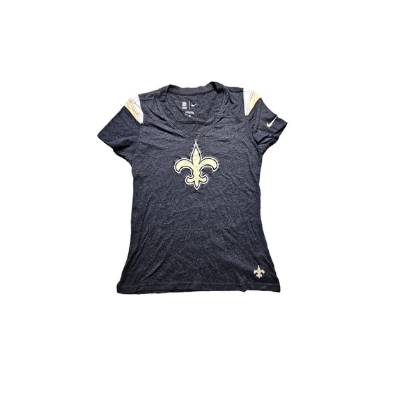 women's medium nike new orlean saints vneck nfl shirt - Picture 1 of 3